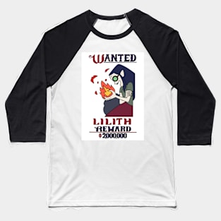 Lilith wanted poster ~ The Owl House Baseball T-Shirt